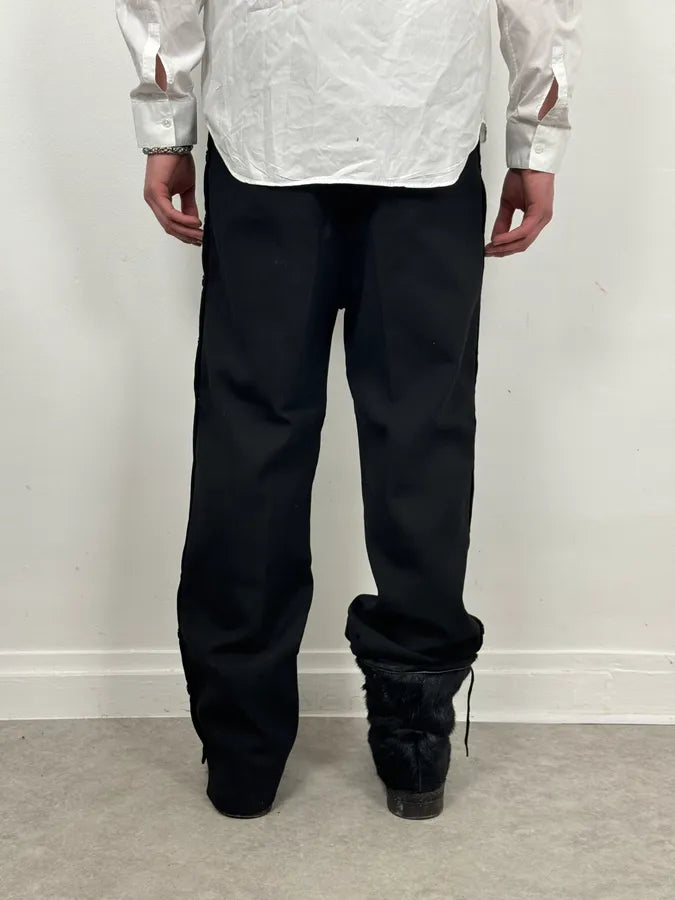 AW2018 Maison Margiela Black Button Dress Pants XUzFHri 3