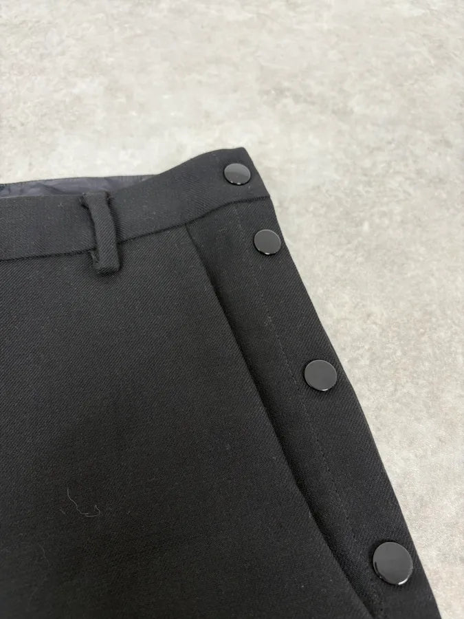AW2018 Maison Margiela Black Button Dress Pants XUzFHri 5