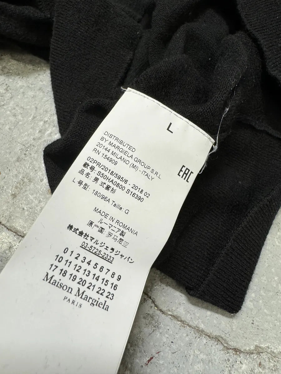 AW2018 Maison Margiela Black Padded Sweater  wkfNPwT 6