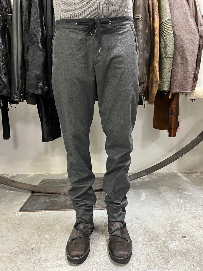 SS2015 Maison Margiela Grey Wool Tailored Pants vQZNHjt 4