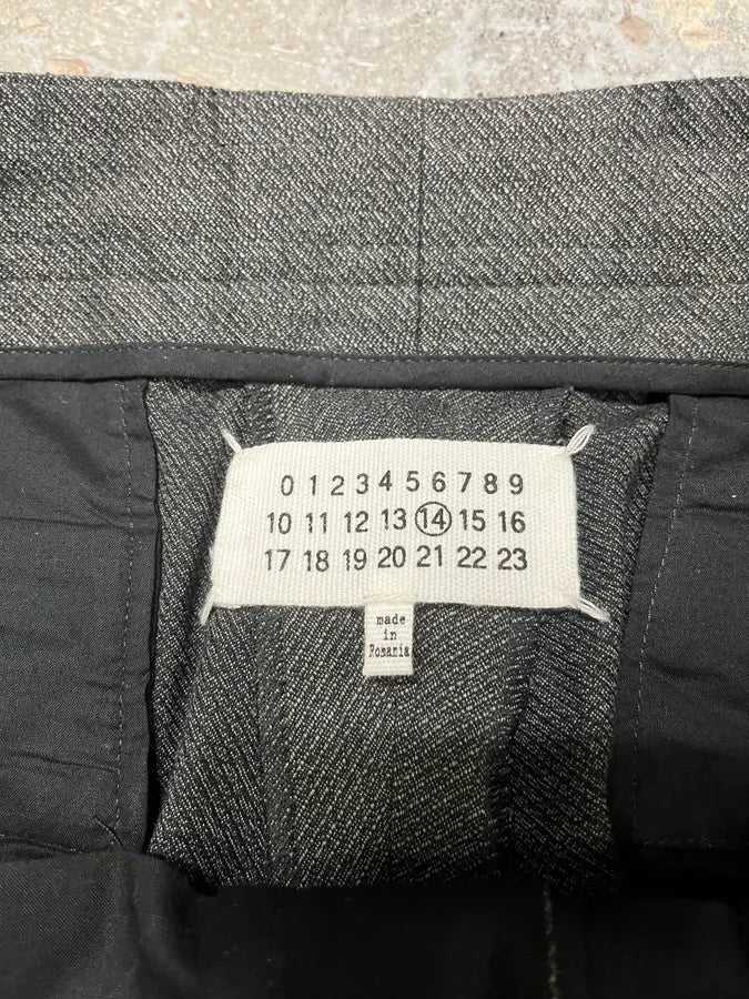 SS2015 Maison Margiela Grey Wool Tailored Pants vQZNHjt 6