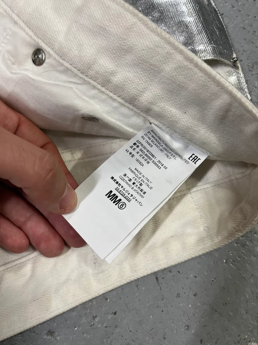 AW2018 Maison Margiela Silver Astro White Jeans wORmUFY 13