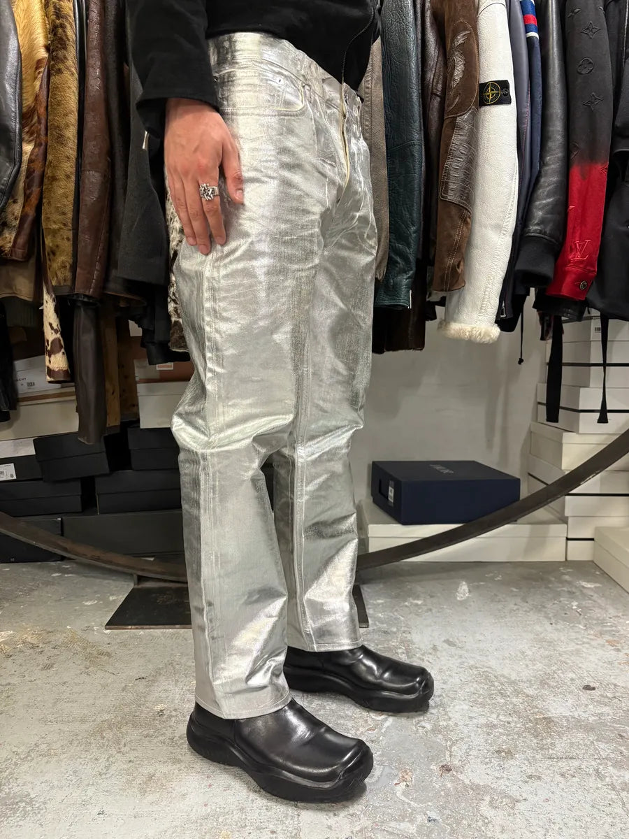 AW2018 Maison Margiela Silver Astro White Jeans wORmUFY 2