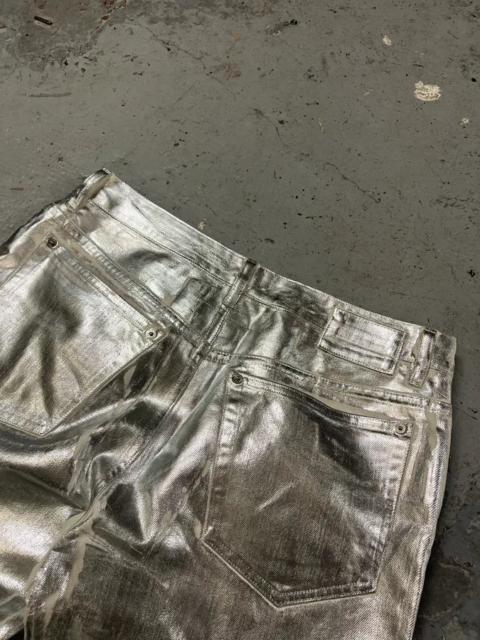 AW2018 Maison Margiela Silver Astro White Jeans wORmUFY 8