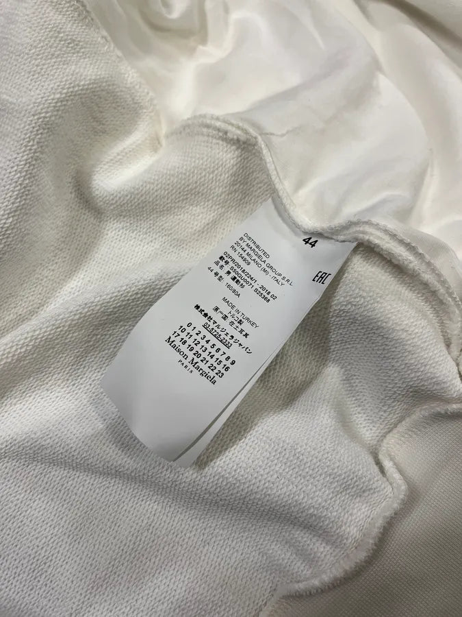 AW2018 Maison Margiela White 5 Zips Zip-up Hoodie fRtvEBp 10