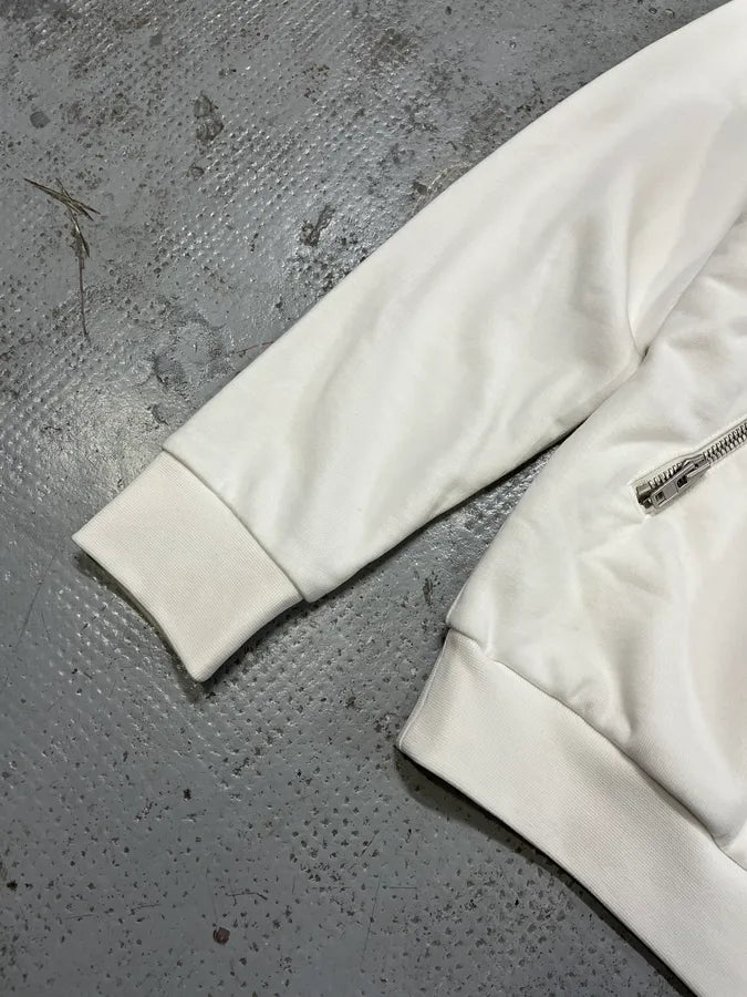 AW2018 Maison Margiela White 5 Zips Zip-up Hoodie fRtvEBp 4