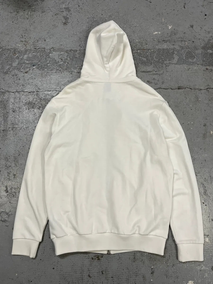 AW2018 Maison Margiela White 5 Zips Zip-up Hoodie fRtvEBp 5