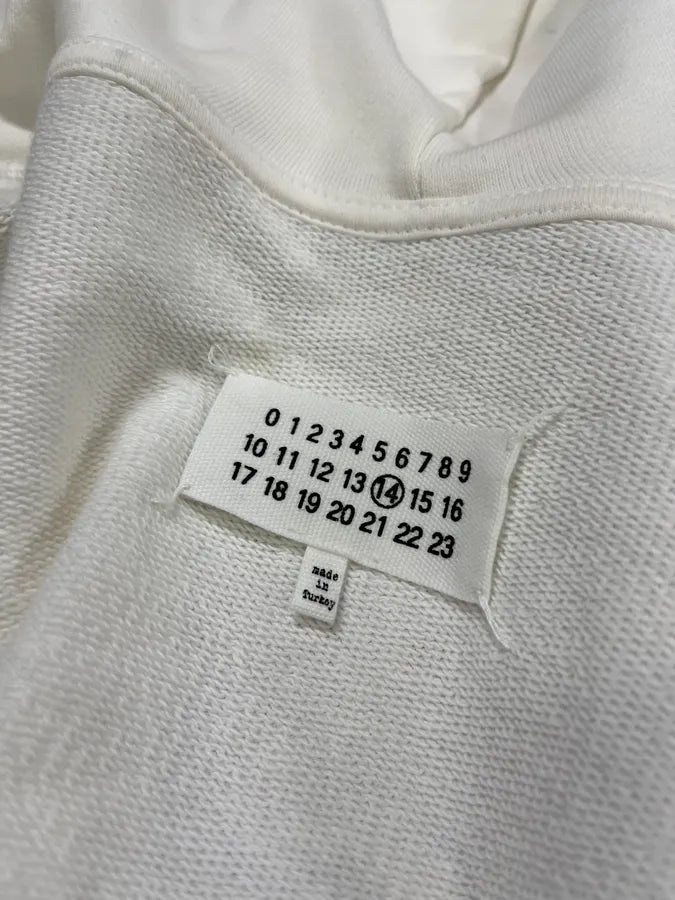 AW2018 Maison Margiela White 5 Zips Zip-up Hoodie fRtvEBp 8