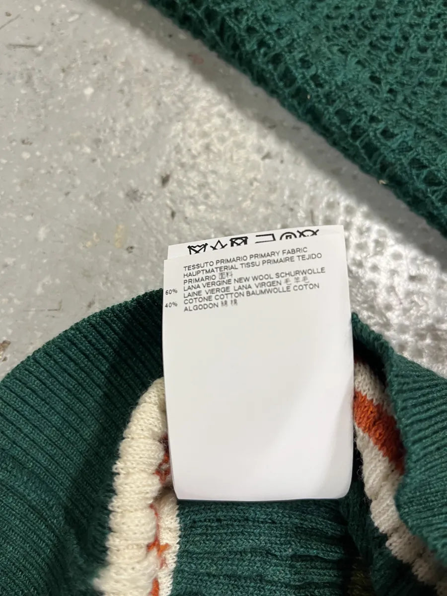 AW2018 Marni Wool Forest Green Stripped Sweater (S) lTaTVFx 6