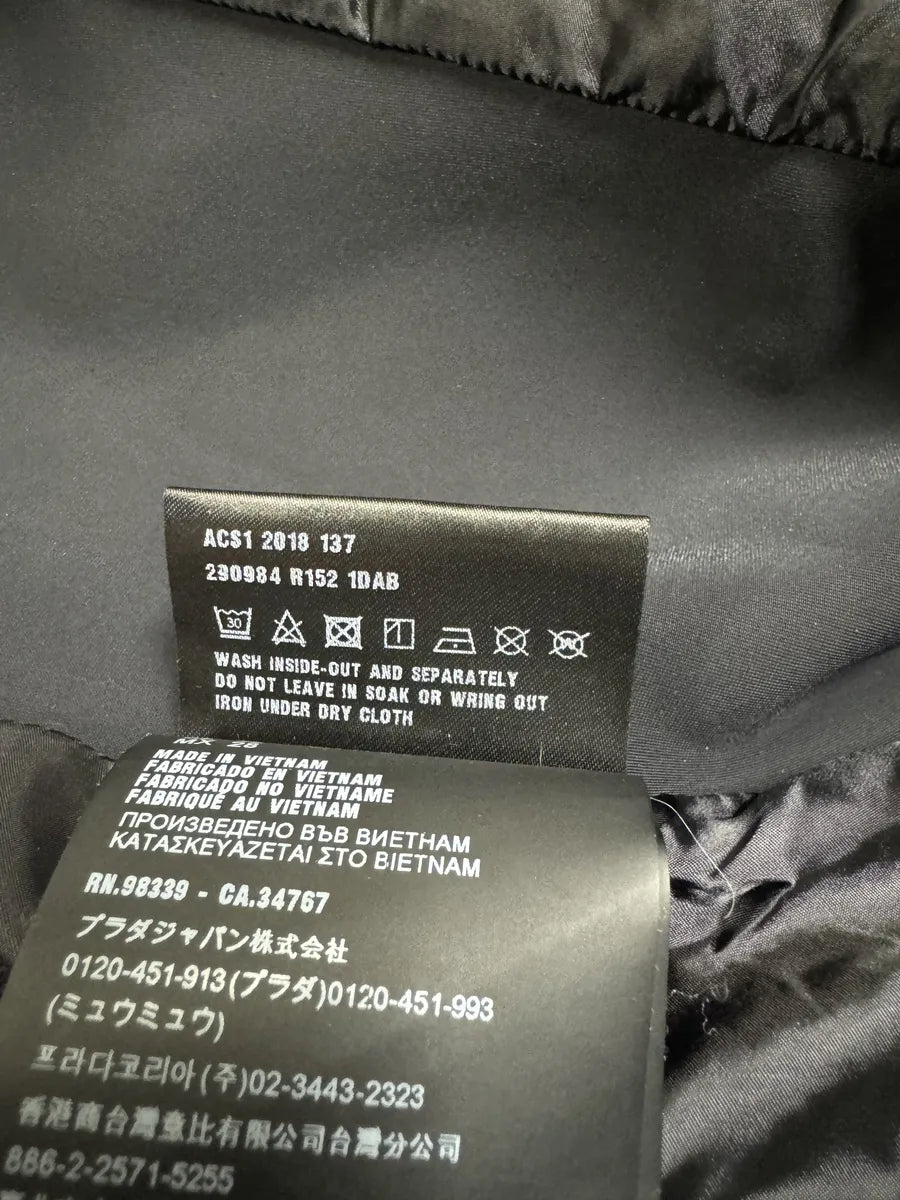 AW2018 Prada Black Puffer Nylon Jacket (S/M) 9