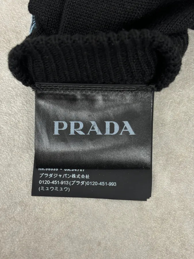 AW2018 Prada Black Signature Gloves JxEOidf 6