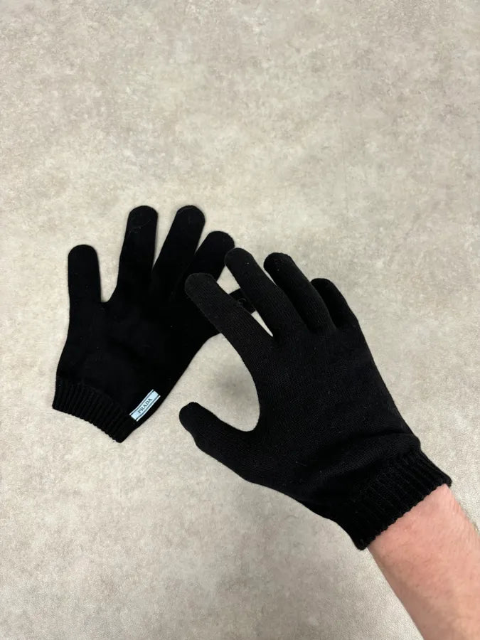 AW2018 Prada Black Signature Gloves JxEOidf 0