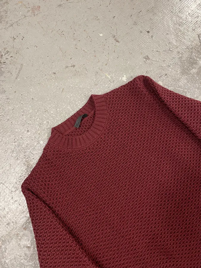 AW2018 Prada Bordeaux Wool Sweater (L) TUpJiOM 4
