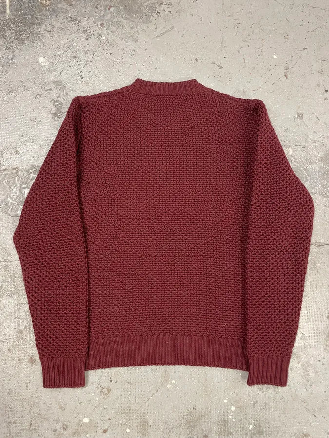 AW2018 Prada Bordeaux Wool Sweater (L) TUpJiOM 5