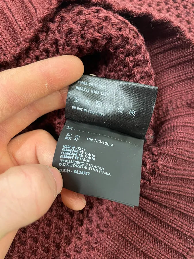 AW2018 Prada Bordeaux Wool Sweater (L) TUpJiOM 9