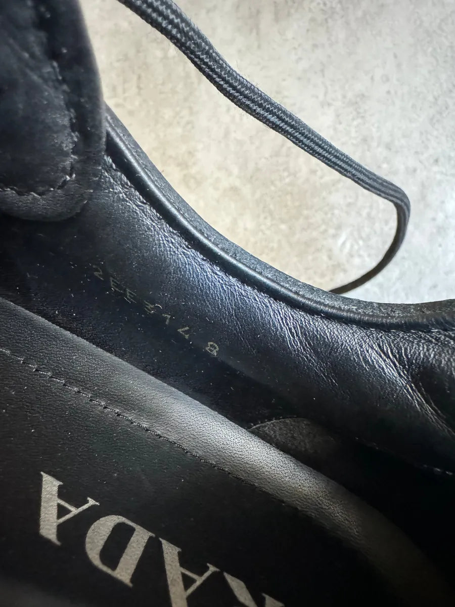 AW2018 Prada Brixxen Derby Lace Ups Black Leather Shoes (42eu/us8.5) 8