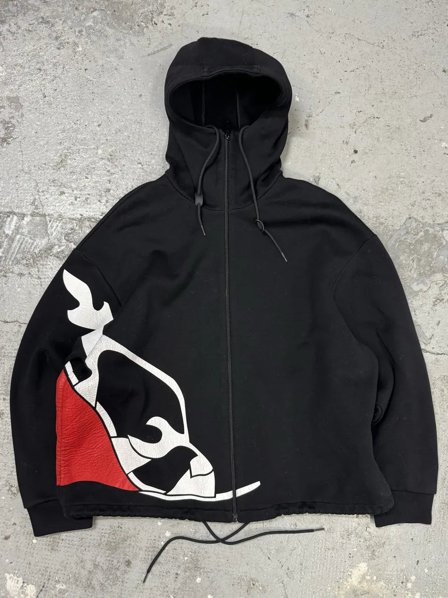 AW2018 Prada Graphic Logo Black Sweatshirt (M) fgDdfog 0