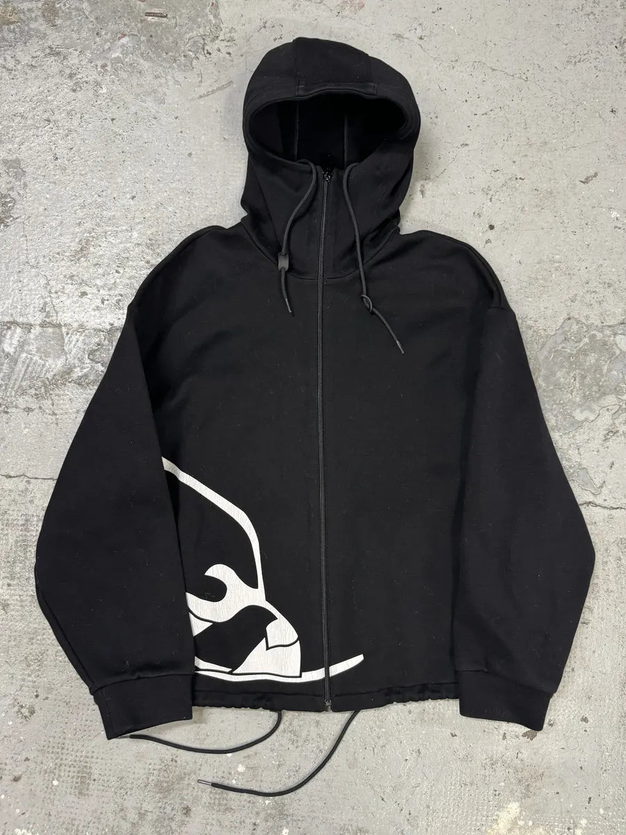 AW2018 Prada Graphic Logo Black Sweatshirt (M) fgDdfog 3
