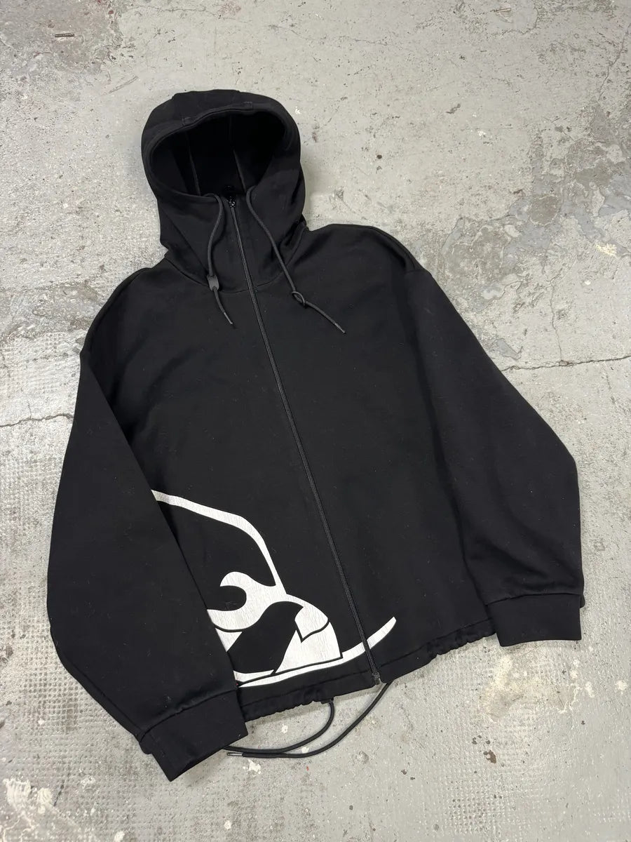 AW2018 Prada Graphic Logo Black Sweatshirt (M) fgDdfog 4