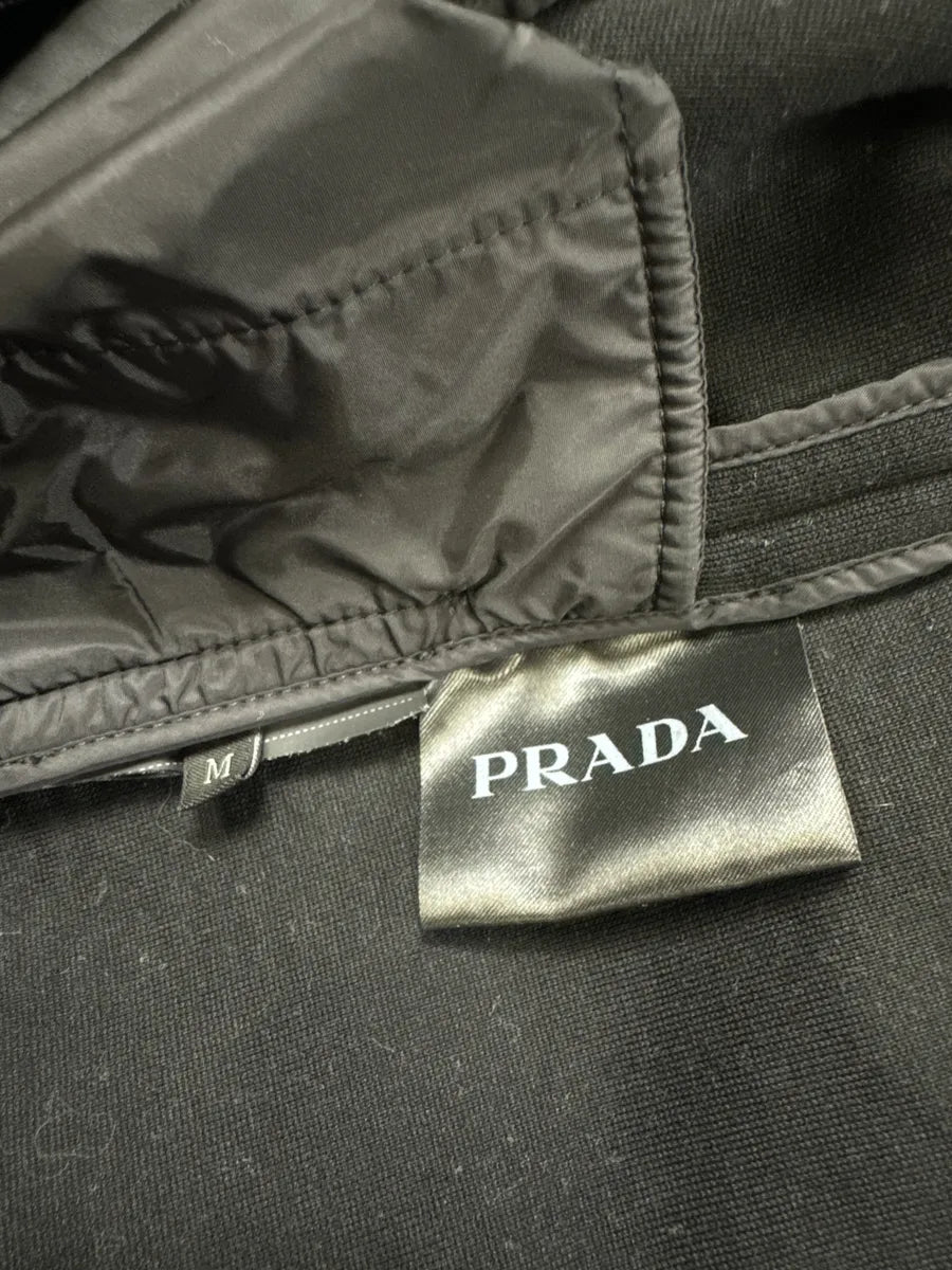 AW2018 Prada Graphic Logo Black Sweatshirt (M) fgDdfog 8