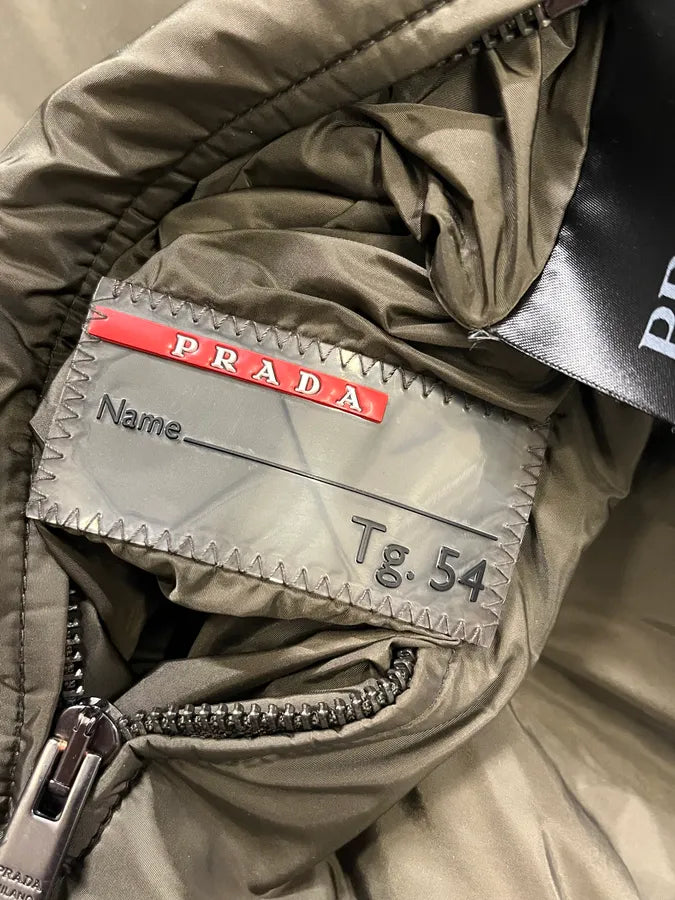 AW2018 Prada Linea Rossa Reversible Green & Grey Jacket mJjZXhW 11