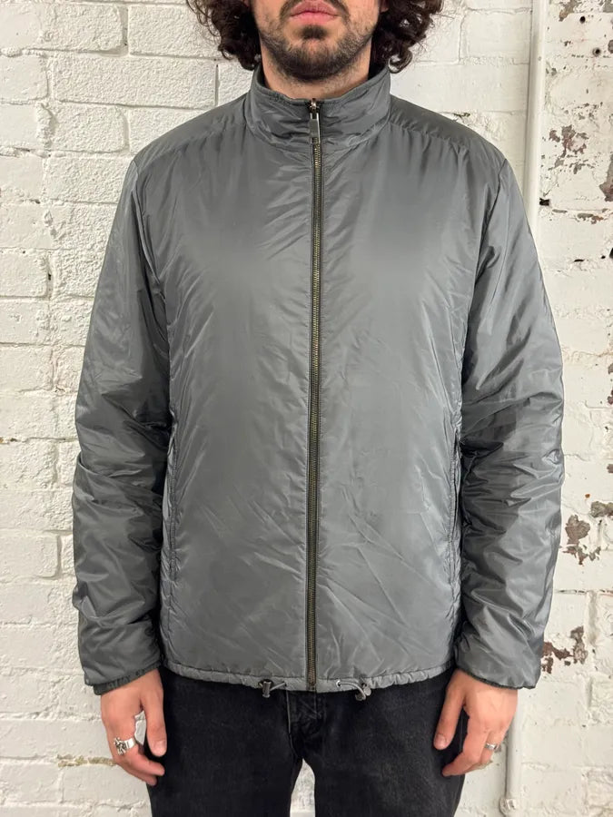 AW2018 Prada Linea Rossa Reversible Green & Grey Jacket mJjZXhW 2