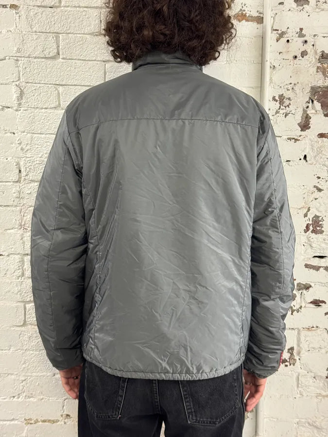 AW2018 Prada Linea Rossa Reversible Green & Grey Jacket mJjZXhW 4