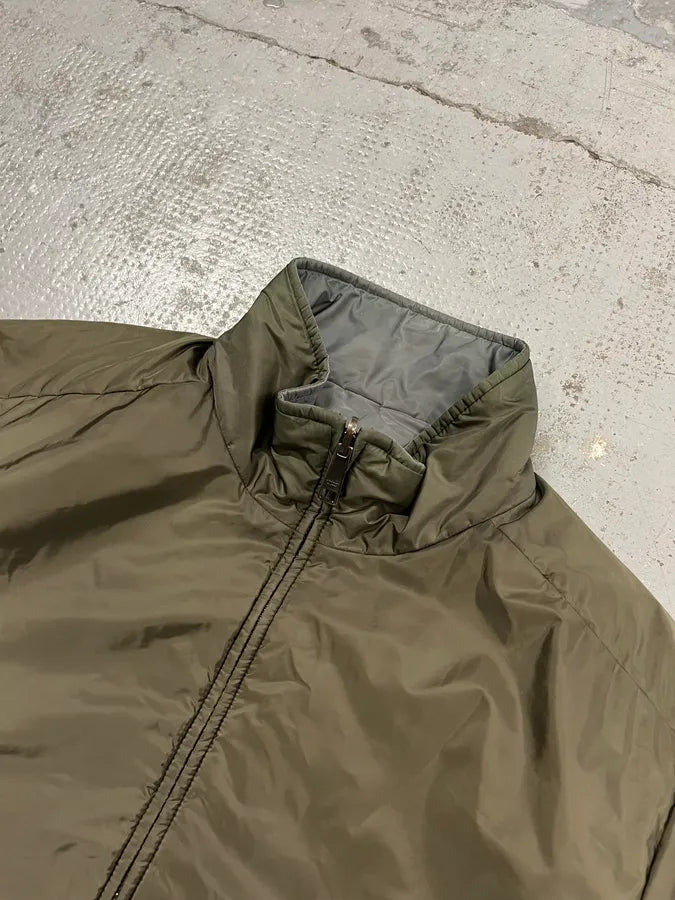 AW2018 Prada Linea Rossa Reversible Green & Grey Jacket mJjZXhW 8