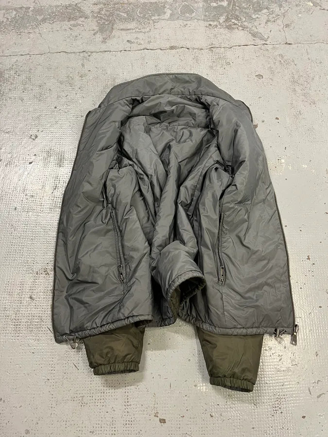 AW2018 Prada Linea Rossa Reversible Green & Grey Jacket mJjZXhW 9