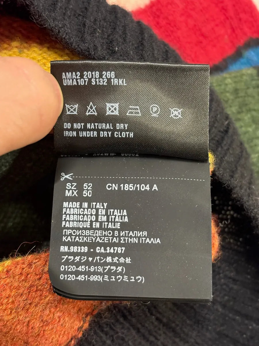 AW2018 Prada Multicolor Minimalist Wool Sweater xkdNsyH 5