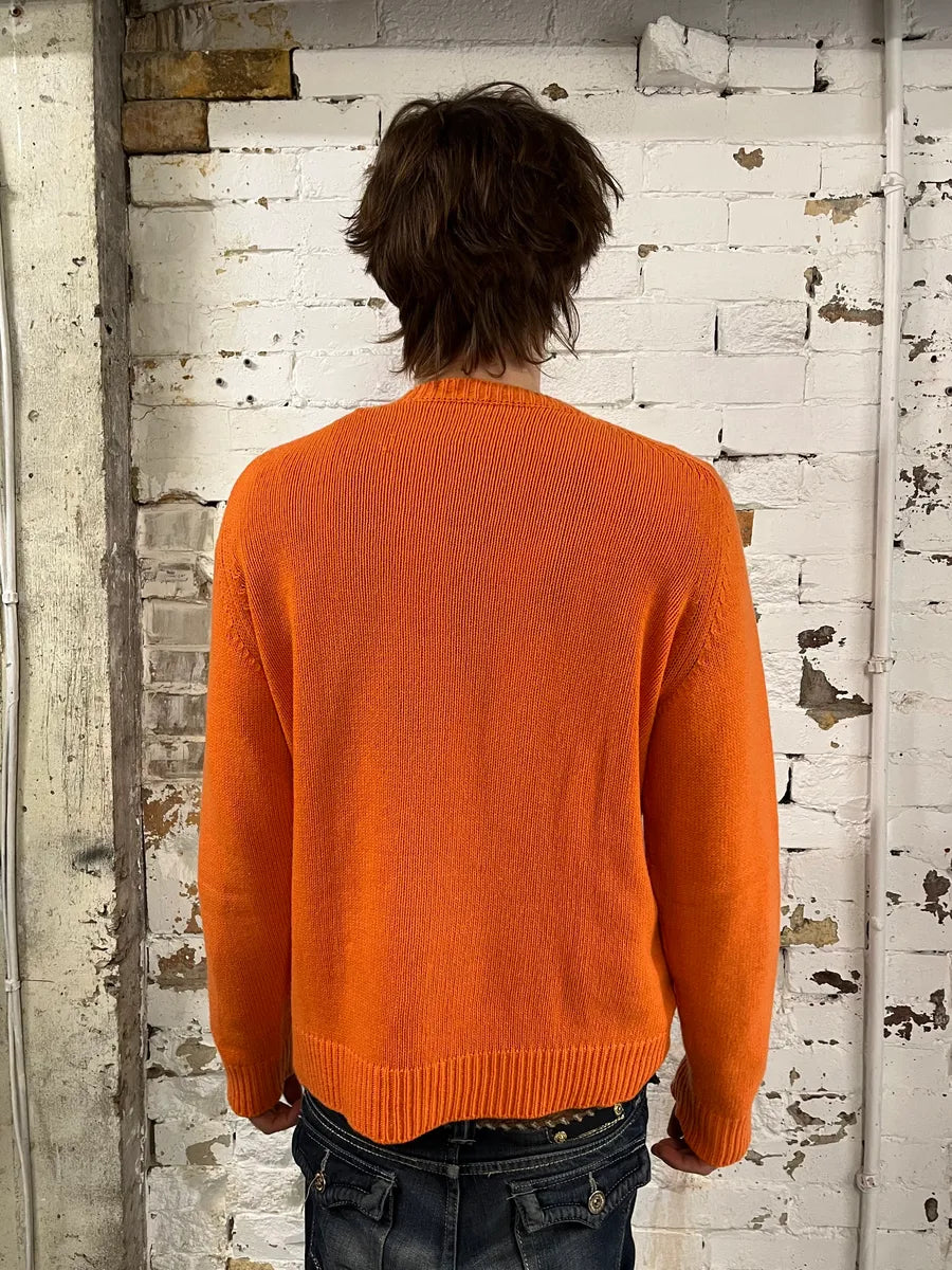 AW2018 Prada Orange Wool Minimalist Sweater ytglKUo 1