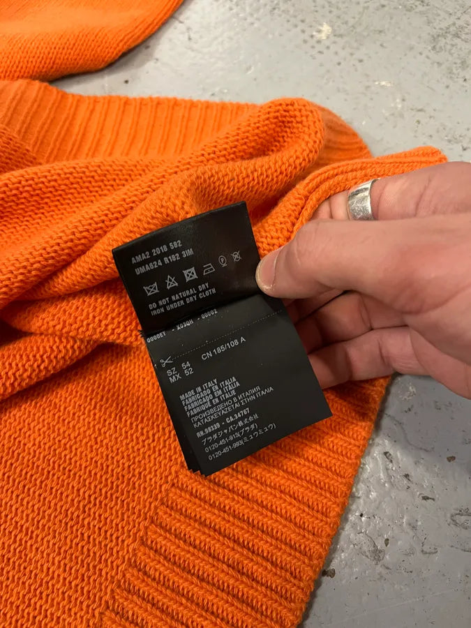 AW2018 Prada Orange Wool Minimalist Sweater ytglKUo 11