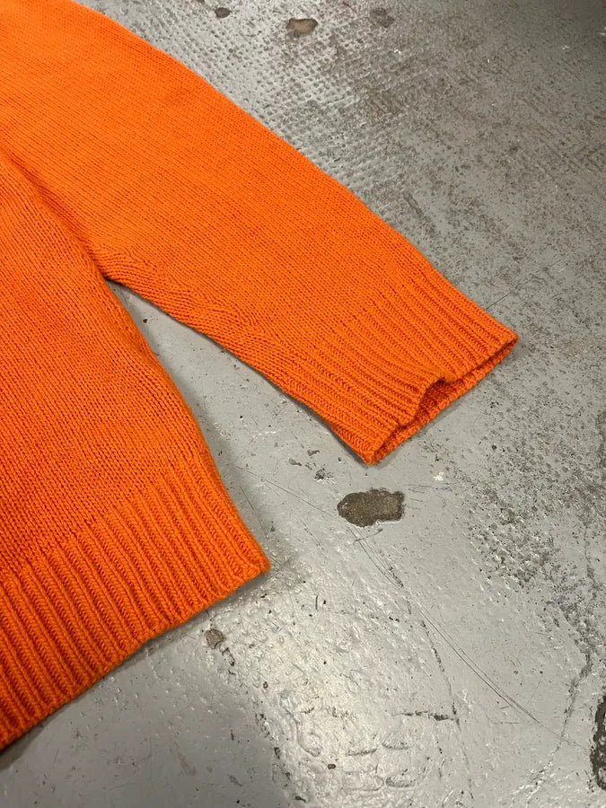 AW2018 Prada Orange Wool Minimalist Sweater ytglKUo 5