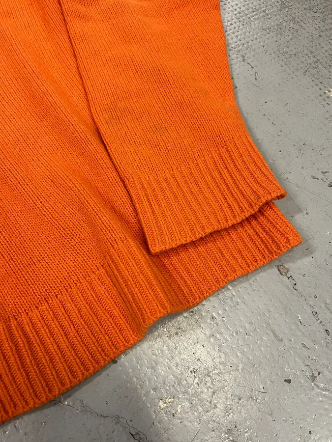AW2018 Prada Orange Wool Minimalist Sweater ytglKUo 7