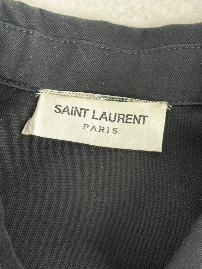 AW2018 Saint Laurent Black Laced Jacket dAbzWfe 10
