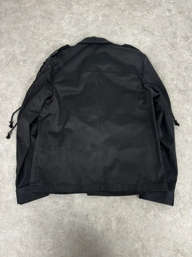 AW2018 Saint Laurent Black Laced Jacket dAbzWfe 3