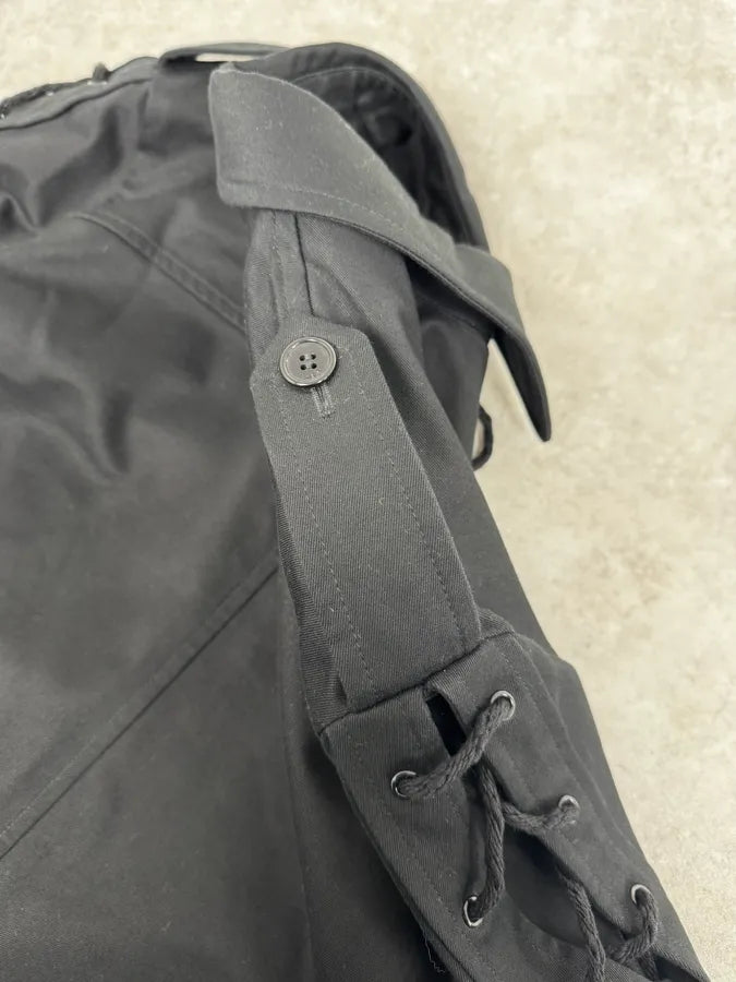 AW2018 Saint Laurent Black Laced Jacket dAbzWfe 8