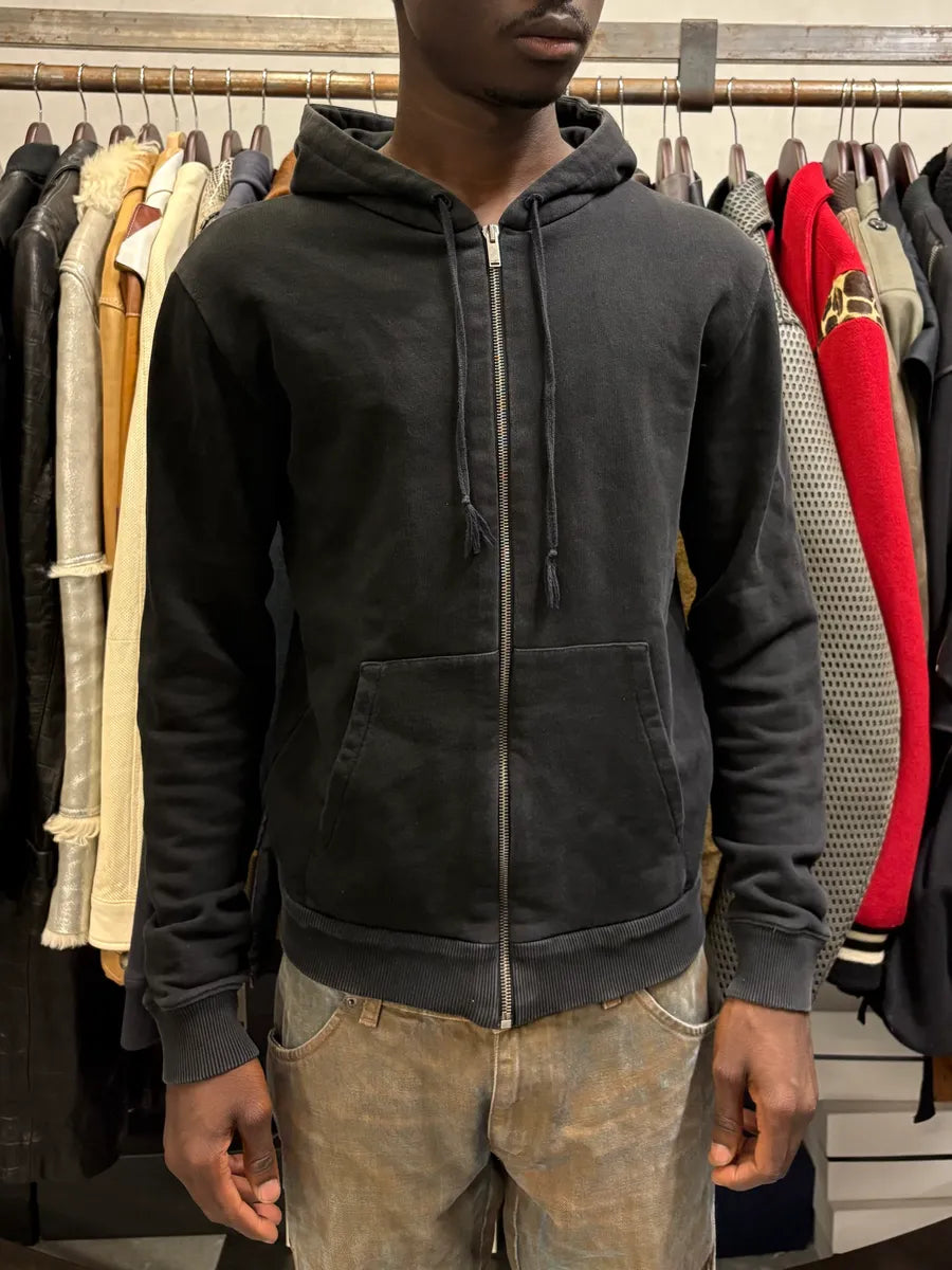 AW2018 Saint Laurent Navy Zip-up Hoodie cQLNXqH 1