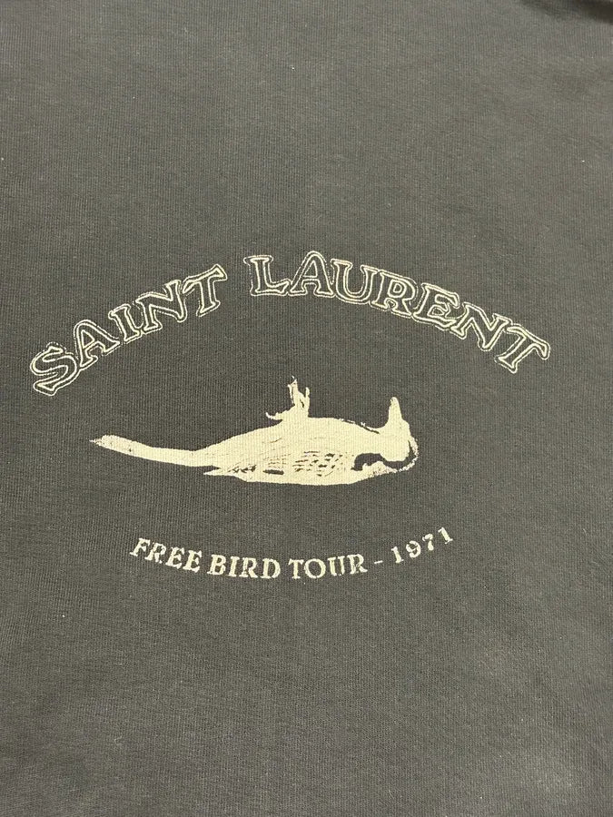 AW2018 Saint Laurent Navy Zip-up Hoodie cQLNXqH 6