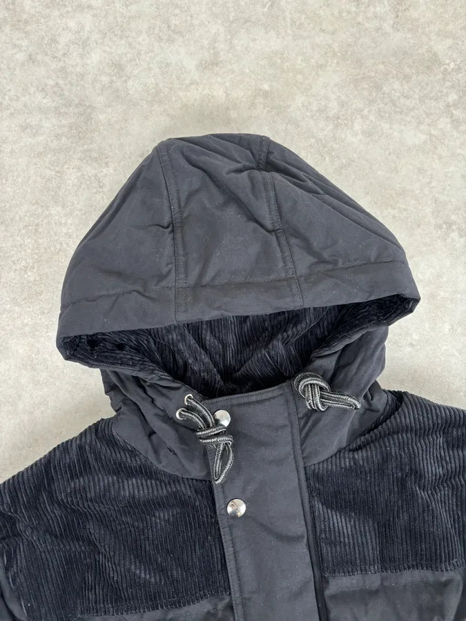 AW2019 Acne Studios Black Hybrid Premium Puffer Bomber Jacket rpgPhOG 3