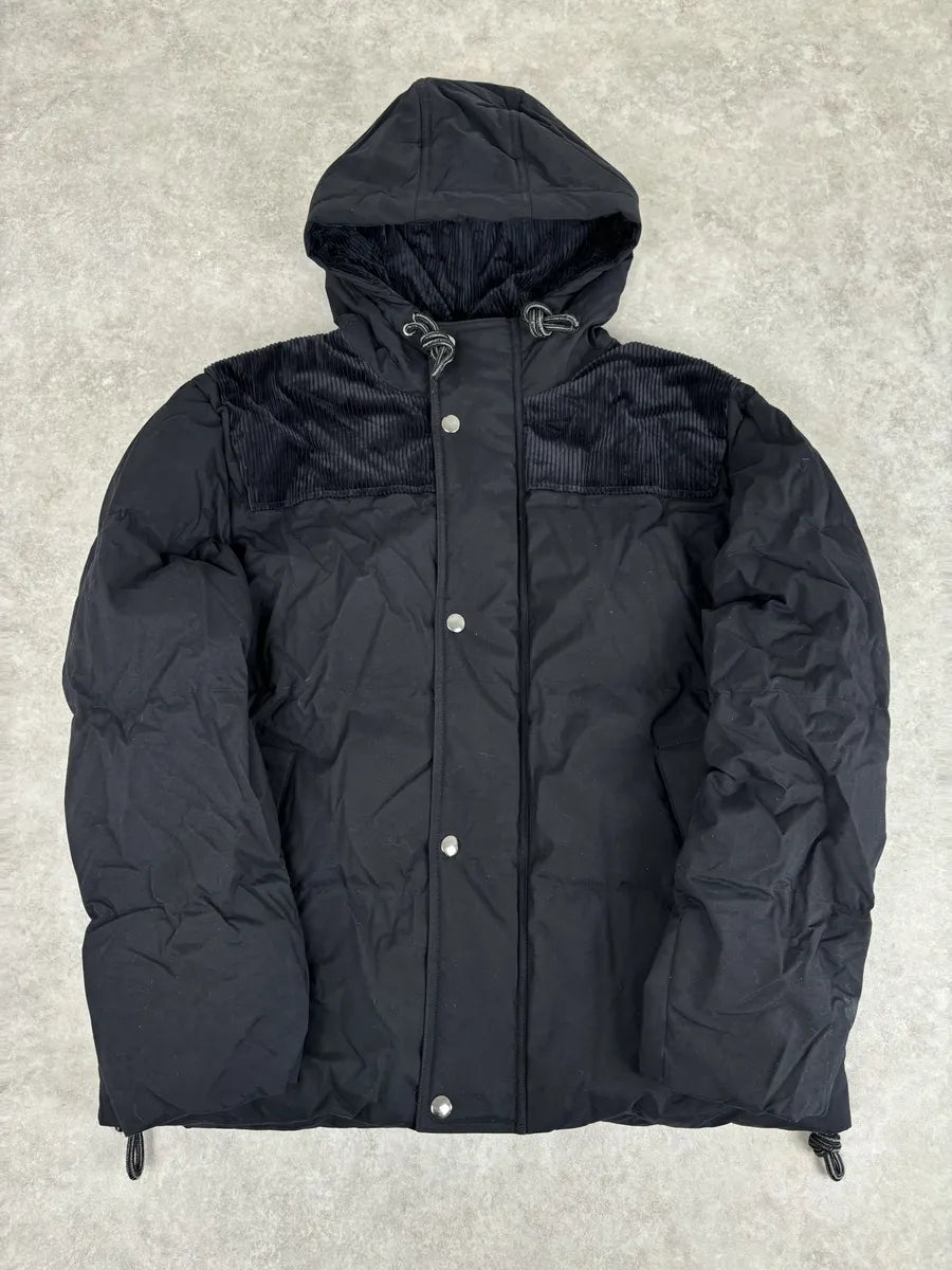 AW2019 Acne Studios Black Hybrid Premium Puffer Bomber Jacket rpgPhOG 0
