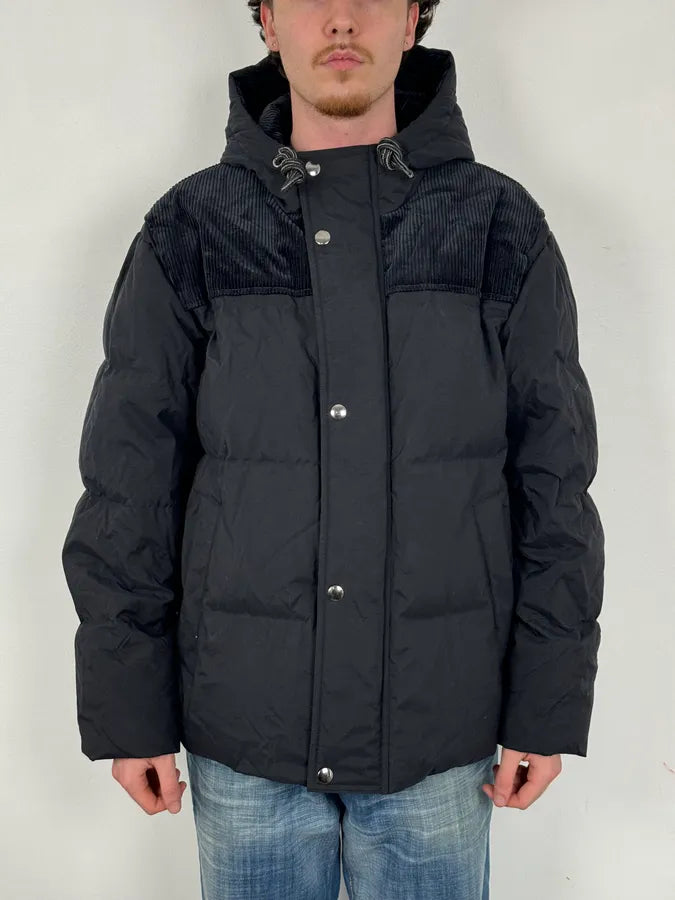 AW2019 Acne Studios Black Hybrid Premium Puffer Bomber Jacket rpgPhOG 1