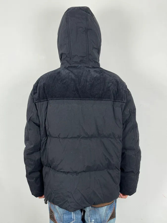 AW2019 Acne Studios Black Hybrid Premium Puffer Bomber Jacket rpgPhOG 2
