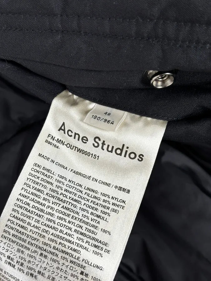 AW2019 Acne Studios Black Hybrid Premium Puffer Bomber Jacket rpgPhOG 12