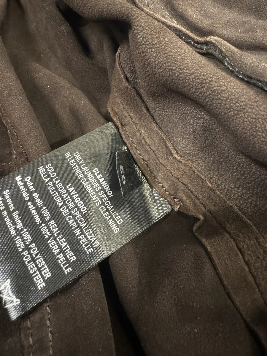 AW2019 Bottega Veneta Brown Suede Leather Jacket fTlxuBu 8