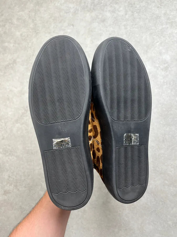 AW2019 Cavalli Pony Hair Leopard High Sneakers XrFIjno 6