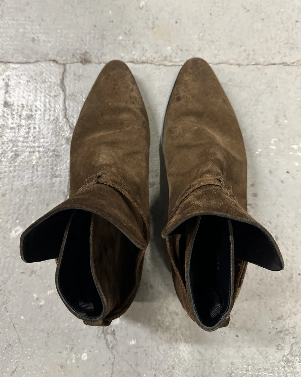 AW2019 Céline Jodhpur Suede Leather Boots by Hedi Slimane (41.5eu/us8) 7