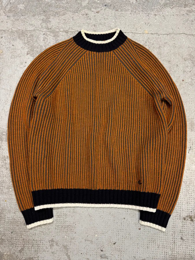 AW2019 Emporio Armani Bronze Lines Sweater (S) NlGjXPK 0