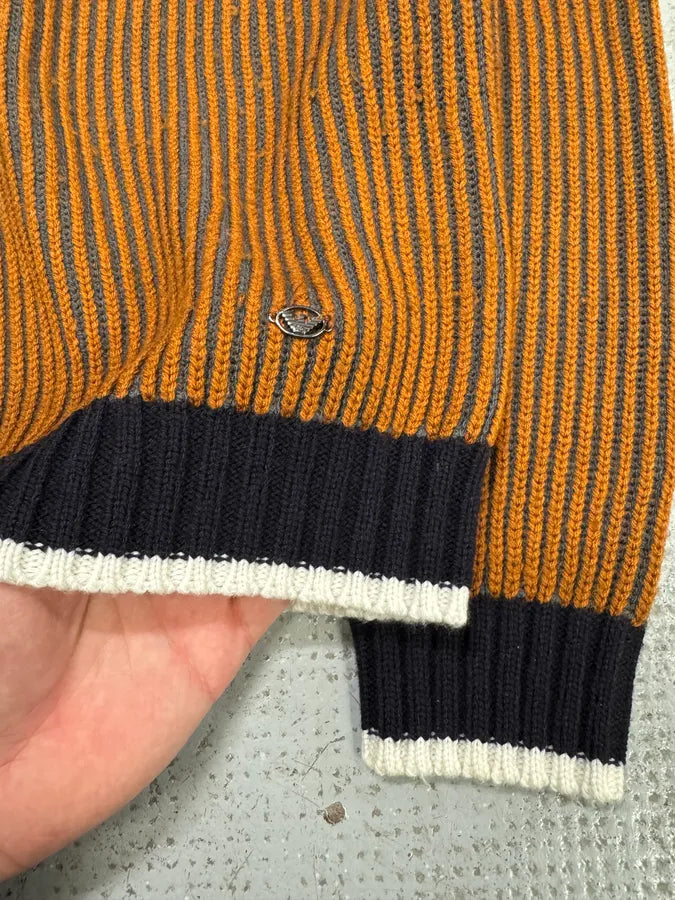 AW2019 Emporio Armani Bronze Lines Sweater (S) NlGjXPK 4