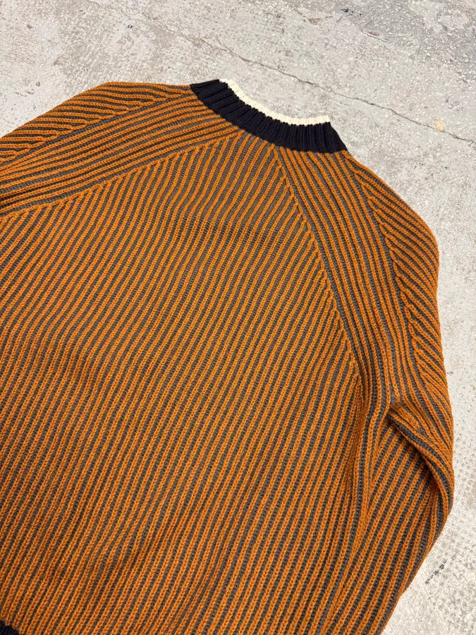 AW2019 Emporio Armani Bronze Lines Sweater (S) NlGjXPK 7